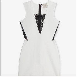 NWT Mason x Intermix Deep V Lace Cutout Dress